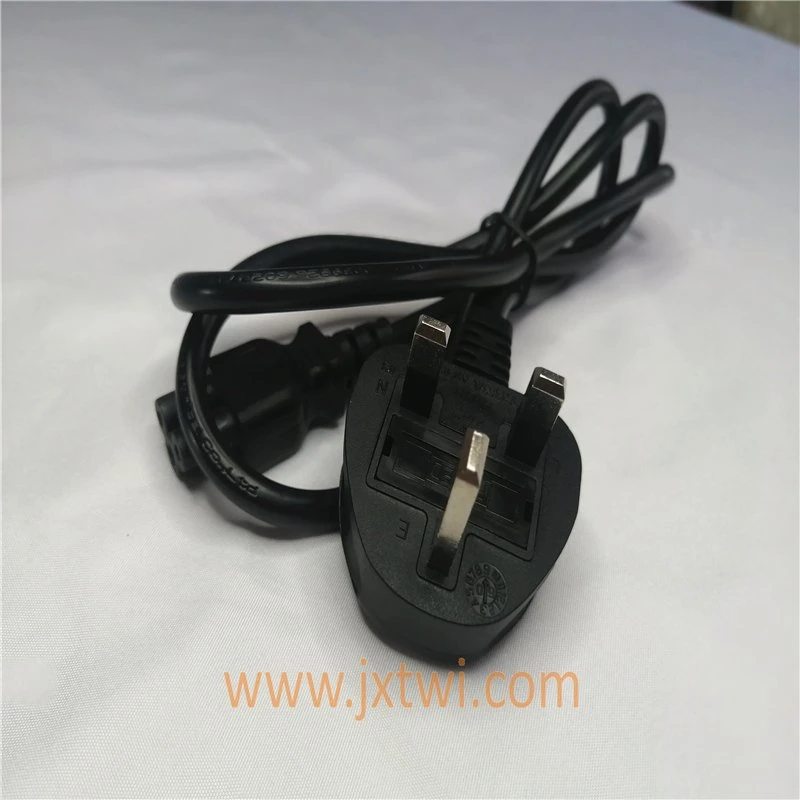 10A 300VAC with Fuse Cable 3 Pin AC Power Cord with Female Power Cord Ends for Computer Laptop Power Cord
