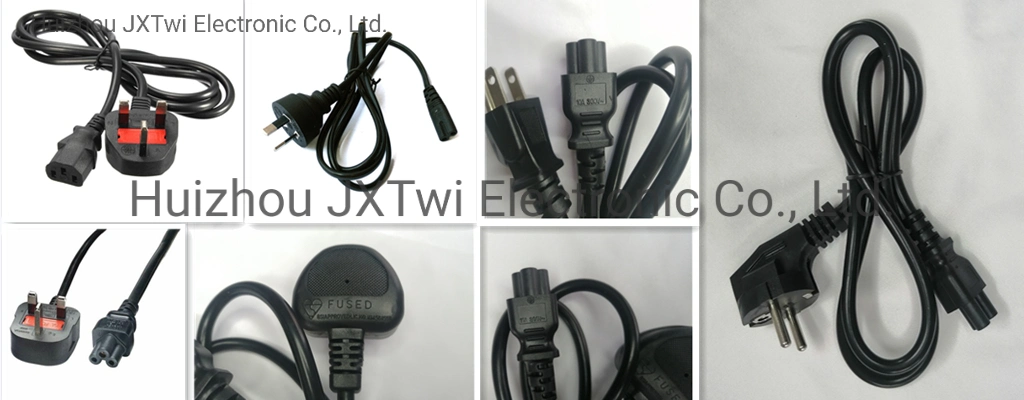 3 Pin UK AC Power Cord with Female Power Cord Ends for Computer Laptop Power Cord